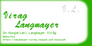 virag langmayer business card